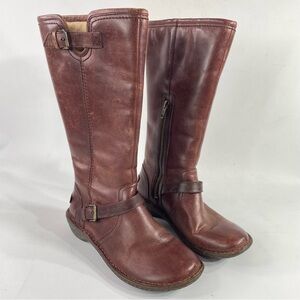 UGG Women's Knee High Chestnut Leather Tupelo Riding Boots